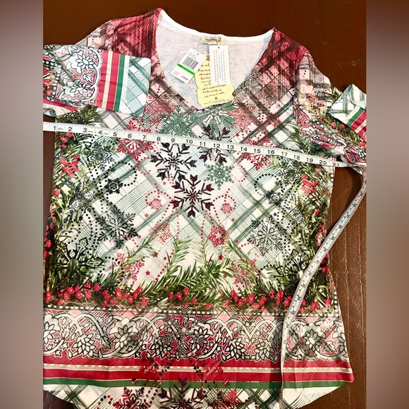 Women's Holiday Long Sleeve Blouse “Large” - Picture 4 of 5